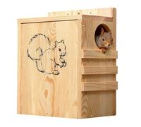 Wooden Squirrel Houses for Outside, Large Squirrel Nesting Box for Outdoor