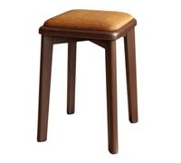 Wooden Stackable Stools with Cushioned Seats for Portable Dining, Kitchen, and Outdoor Use - Space-Saving, Comfortable, and Versatile Furniture Solution