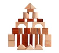 Wooden Stacking Blocks - Building Toys Set for Kids, Educational Building in Preschool | Sensory Research, Safe Creative Play Activity for and Girls, Home, School, Nursery