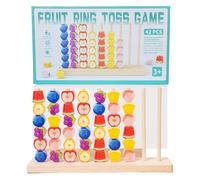 Wooden Stacking Blocks - Shape Matching Sensory Game - Fruit Stacking Game | for Boys Girls Travel Kindergarten Classroom Playroom Family Birthday