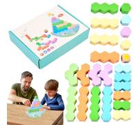 Wooden Stacking Blocks | Stacking Balance Toy | Early Learning Building Blocks,for Kids 2-5 Fine Motor Skills Sensory Development Early Learning Preschool School Classroom Travel
