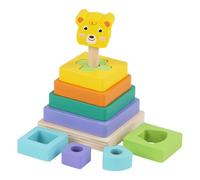 Wooden Stacking Blocks, Stacking Blocks Toys,Interactive Educational Building Toys for Kids | Sensory Development Education Game for Boys and Girls Aged 3 and Up