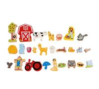 Wooden Stacking Building Blocks Learning Fine Motor Skills Educational Balancing Activity Toy Balance Training for 2 3 4 Year Girls Boys