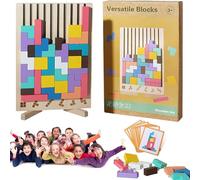 Wooden Stacking Puzzle Toy, Decorative Home Ornaments for Adults, 3D Printed Wood Brain Teaser Game, Stress Relief & Brain Teaser Game, Easter Gift, Family Activity
