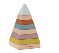 Wooden Stacking Pyramid Multicoloured one size