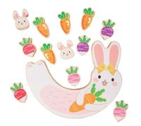 Wooden Stacking Toys Cute Balance Bunny Fine Motor Educational Toys