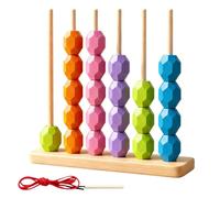 Wooden Stacking Toys | Wooden Stacking Educational Fun Rocks,Kids Color Sorters | for Classroom Elementary Party Activities Birthday Morning Leisure Home Family Time Kindergarten School