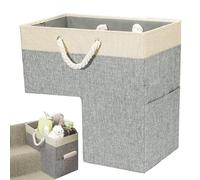 Wooden Stair Basket,Stair Storage Box,L-shaped Storage Basket, Foldable L-shape Stair Basket Organiser,Large Stair Storage Organizer,Felt Stair Storage Bag,Felt Step Basket For Book,Clothes, Sundrie