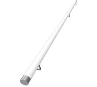 Wooden Stair Handrail with Stainless Steel Bracket Anti Slip Grab Bar for Kids & Seniors 4.5Ft Indoor/Outdoor Banister for Safe Staircase Use in Homes & Kindergartens