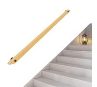 Wooden Stair Rail Kit with Metal Bracket - Anti-Slip Safety Wall Guard for Indoor Use Ideal for Elderly Children Lofts Kindergarten and Corridors