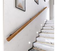 Wooden Stair Railing Handrail Kit for SeniorsAdjustable 30cm to 300cm Indoor Handrail with Hardware Safe Support for Steps and Stairs Easy Installation