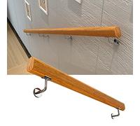 Wooden Stair Railing il - Non-Slip Indoor Staircase Guardrail 100cm to 450cm | Ideal for Bars, Lofts, Garage Steps, and More - Durable & Stylish Design