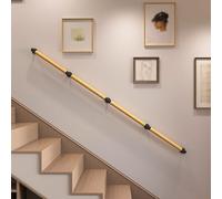 Wooden Stair Railing Indoor,Safety Non-Slip Stair Railing,Easy to Install,for Home Garden Corridor Lofts Kindergarten Guardrail(90cm)