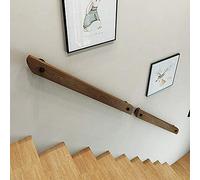 Wooden Stair Railing Non-Slip il for Wall Mount Complete Safety Guardrail Kit for Villa & Loft 150CM Indoor Staircase Ramp.