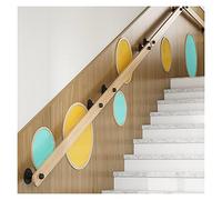 Wooden Stair Railing Set with Hardware Complete Safety il for Kids & Seniors Ideal for Home Kindergarten Corridor 2.6m Secure Grip