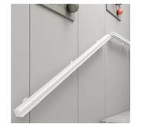 Wooden Staircase Handrail for Walls 6ft/8ft/10ft/12ft/16ft Commercial Banister Support Rod for Attics & Villas White Color with Fittings Durable & Stylish Stair Decor
