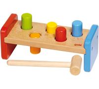 Wooden stake bench with hammer Goki