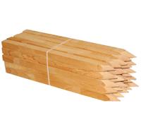 Wooden Stakes Hardwood Posts Plant Sticks Pointed and Square Pack of 25