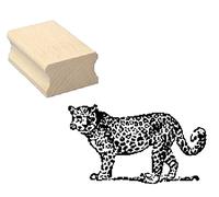 Wooden Stamp Rubber Stamps 'Leopard' Scrapbooking Embossing KINDERSTEMPEL Animal Stamp Large Cat Cat Jaguar