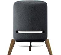 Wooden Stand for Echo Studio and Homepod 2nd/1st Gen Smart Speaker, Stable Desktop Mount for Better Sound and Home Decoration (Black Walnut with Metal Strip)