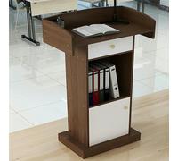 Wooden Stand with STO - Floor-Standing for Conferences, Churches, Schools, Offices & Restaurants - Perfect for Professal Presentats & Public Speaking