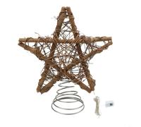 Wooden Star Tree 11.5in Spiral Design Wooden Star Tree 11.5in(Glowing)