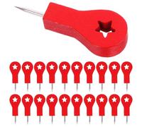 Wooden Steel Red Pushpins | Red 50 Pcs For Cork Boards, Travel Maps, Bulletin