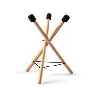 Wooden Steel Tongue Drum Stand, 2 in 1 Removable Handpan Rack, Stand or Sit Playing, Ideal for 10 to 22 Inch Drum Percussion Instrument (Size : Small)