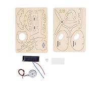 Wooden STEM Model Airplane 3D Puzzles DIY Wood Craft Assembly Project Kit for Kids Educational Toys Gift Solar Powered Engineering Learning Activity