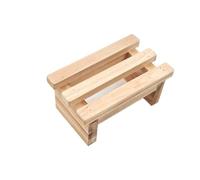 Wooden Step Stool for Foot Bath, Smooth Edges Footrest, Versatile Folding Stool for Home, Office, Foot, and Store Use -