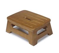 Wooden Step Stool Max Load 350 Pounds, One Step Stool for Adults with Non-Slip Mat, Multipurpose Step Stools for Adults for Kitchen, Bathroom and Bedroom by S SEEKINGTAG