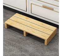 Wooden Step Stool, Non-Slip Footstool for High Beds, Durable Solid Wood Design, Indoor/Outdoor Mobility Helper, Weather-Resistant, Versatile Use