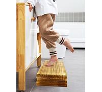 Wooden Step Stool, Solid Portable Wooden Bedside Step Stool, Kitchen Height Step Stools, Kitchen/Bathroom Small Step Stool for Toddler, Non Slip One Step Stool for Bedside, Bathroom and Kitchen(#1)