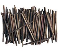 Wooden Sticks - 100 Natural 10cm Craft Twigs for DIY Projects & Nature Art | Mini Logs for Fairy Houses, Rustic Decorations, Loose Parts