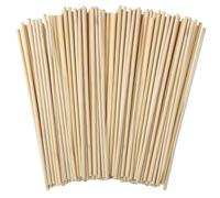 Wooden Sticks for Crafting, 100 Pcs Wooden Dowel Rods Round Wood Dowling Rods Hardwood Sticks for Crafts DIY 300mm x 3mm