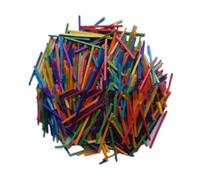 Wooden Sticks Macrame Dowel, Wooden Dowel Rods Pack of 200 Multicolor 50x2mm(Mixed)