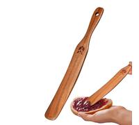 Wooden Stirring Stick - Narrow Jar Scraper | Wood Skinny Spurtle, Fine Stirring Word, Portable Bread Blender Spatula, Thin Paddle Utensil For Coci