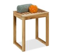 Wooden Stool Bathroom Seat Plant Stand Kitchen Coffee Side Table 46x40x30cm