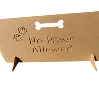 Wooden Stopper Barrier - Freestanding Dog Stopper for Stairs | Dog Barrier Gate | Portable Wooden Stopper | Puppy Gate for Stairs Indoor | No Drilling Required (60cm (H) x 90cm (W))