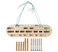 Wooden Stops - Impantation Trainer, Grip | Indoor Exercise Equipment, Arm Finger Resistance Builder, Pull Training Station, Test Equipment