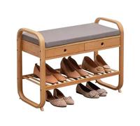 Wooden Storage Bench with Drawers Shoe nizer for Entryway Hallway Bedroom Dining Room Living Room - Efficient Shoe Storage Solution