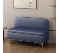 Wooden Storage Bench with High Backrest Upholstered Seat Shoe for Entryway Living Room Office Hallway 47.2" Wide Ideal Footrest.