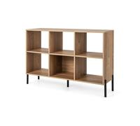 Wooden Storage Bookcase 6 Cube Open Bookshelf Home Office Display Cabinet Rack