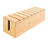 Wooden Storage Box on The Table,Cable Management Box, Anti Vine Hand Woven Wire Hidden Storage Box, with Cover, Good Breathability, High Safety