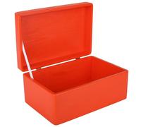 Wooden Storage Box with Hinged Lid | 10 Colours | 3 Sizes | Natural Wood