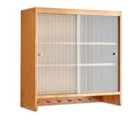 Wooden Storage Cabinets Glass-Door Wall Cabinets Sliding & Hanging Wardrobes for Home Living Room & Kitchen - Stylish & Functional nization Solutions A01