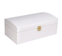Wooden Storage Chest Trunk with Lid | 4 Sizes | 3 Colours | Keepsake Treasure