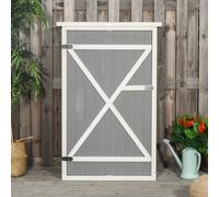 Wooden Storage Shed Wood Garden Tool Cabinet Free Standing