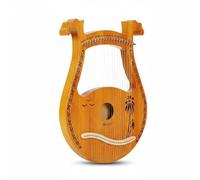 Wooden String Instrument Portable Hand Harp Lap Harp Build Spruce Soundboard Portable Form Suitable for Beginners Learning Folk Tunes Outdoor Music, size to 5, Box Coconut Wood