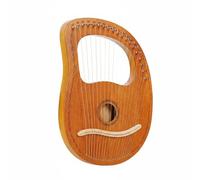 Wooden String Instrument Portable Hand Harp Lap Harp Build Spruce Soundboard Portable Form Suitable for Beginners Learning Folk Tunes Outdoor Music, size to 6, Box Wood